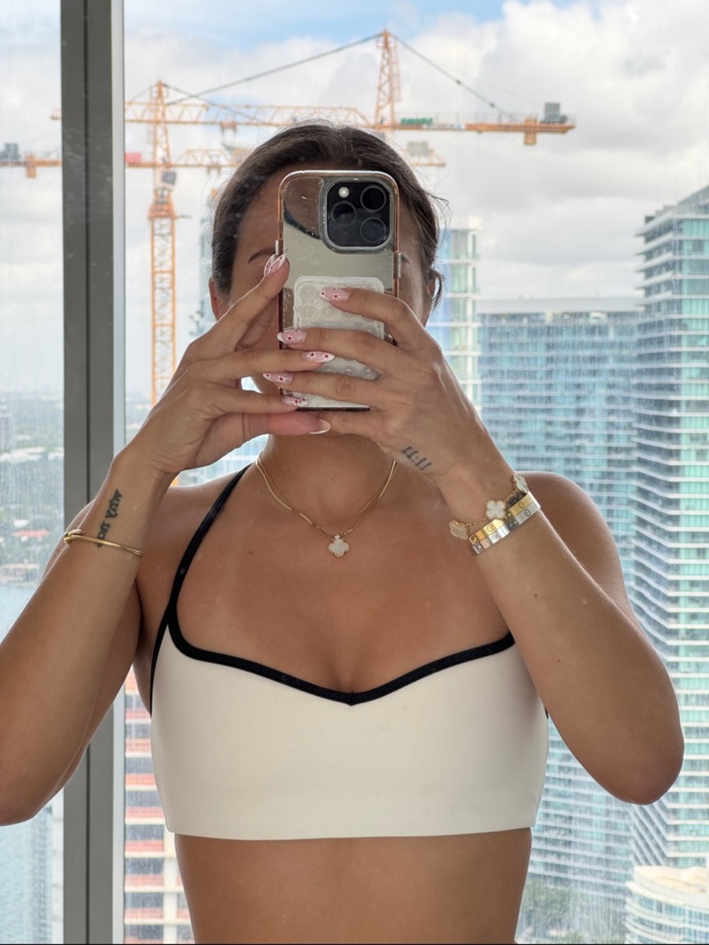 Oh Polly bo+tee soft active contrast sports bra